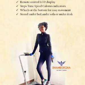 Slim Foldable Treadmill For Walking And Running, Cardio Exercise Machine, Preset And Adjustable Programs, With Wireless Remote Control