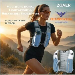 Shamborina Running Vest With Hydration Bags - Perfect for Running,Hiking,Cycling, Riding and Athletics