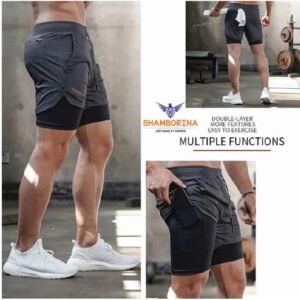 Shamborina 2 in 1 Gym Shorts with Leggings – Comfortable, Stylish & Performance-Ready