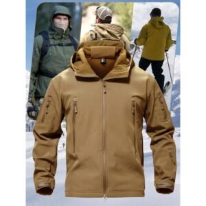 Tactical Soft Shell Jacket Coat - Unisex - For camping And Hiking And Outdoors