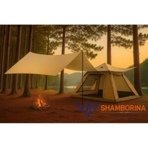 Shamborina 2 in 1 Family Camping Tent With Outdoor Tarp - 3-4 persons - 200*200 Cms