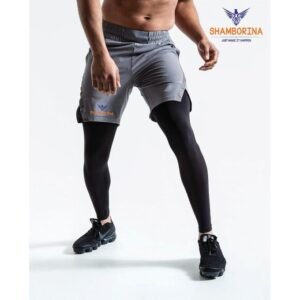 Shamborina 2 in 1 Gym Shorts with Leggings – Comfortable, Stylish & Performance-Ready