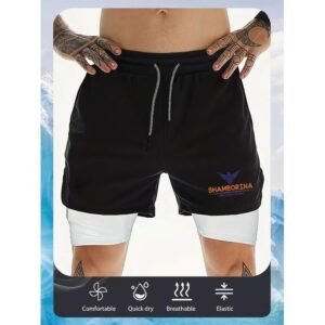 Shamborina 2 in 1 Gym Shorts with Leggings – Comfortable, Stylish & Performance-Ready