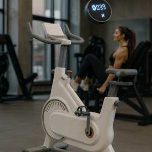 Spin Exercise Bike -Bluetooth Enabled/10kgs Flywheel/150kgs Max Weight/Heart Rate Monitor