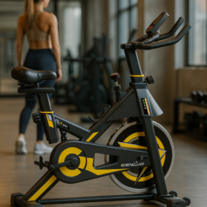 Spin Exercise Bike -Bluetooth Enabled/10kgs Flywheel/150kgs Max Weight/Heart Rate Monitor/Spring Rest